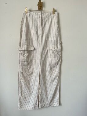 Cargo Falda Women's Linen Size Small Emery Park